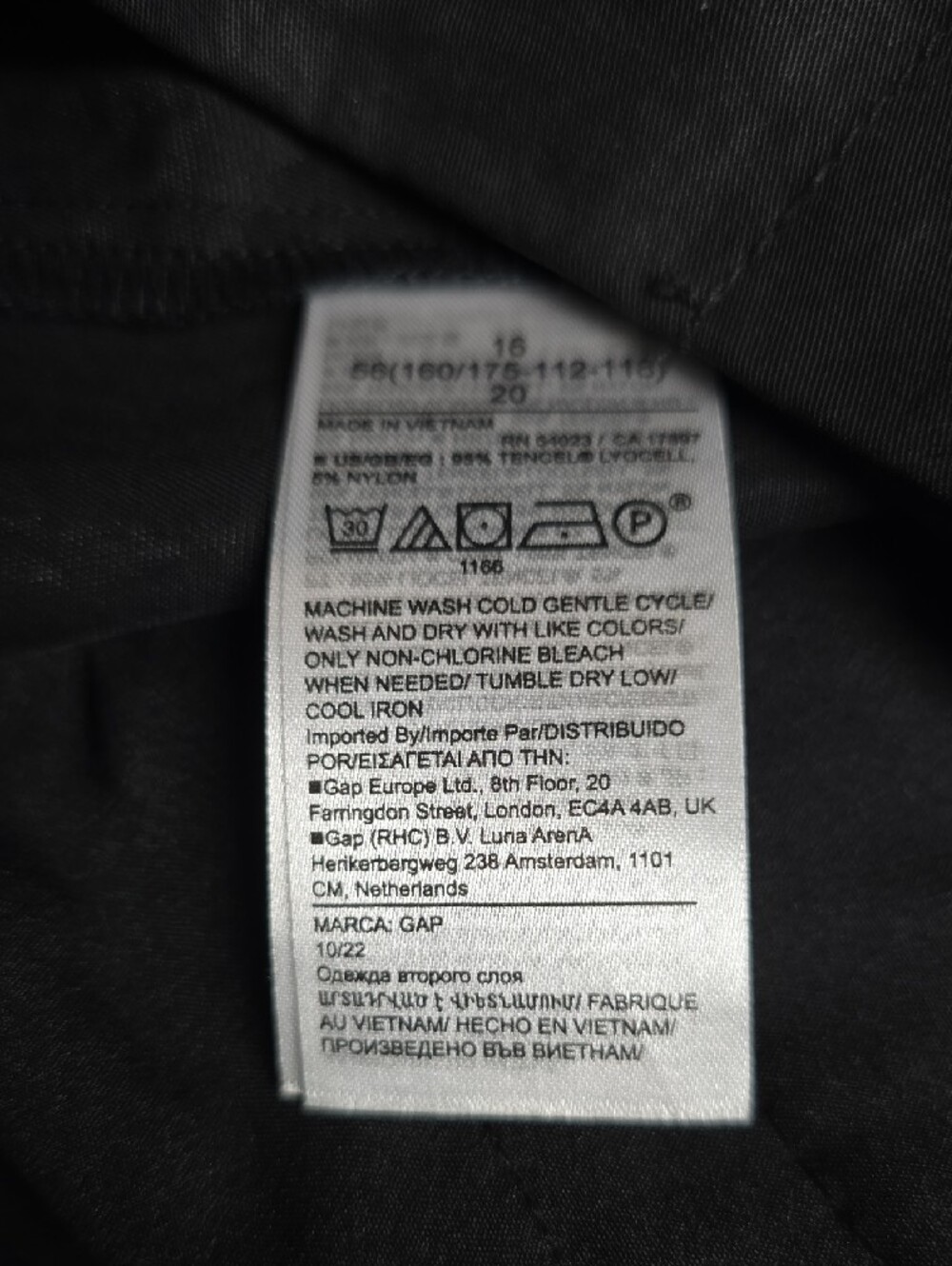 GAP | Women's | Black | Dress Pants | Classic Tailored Fit | Size 16 - Picture 9 of 10